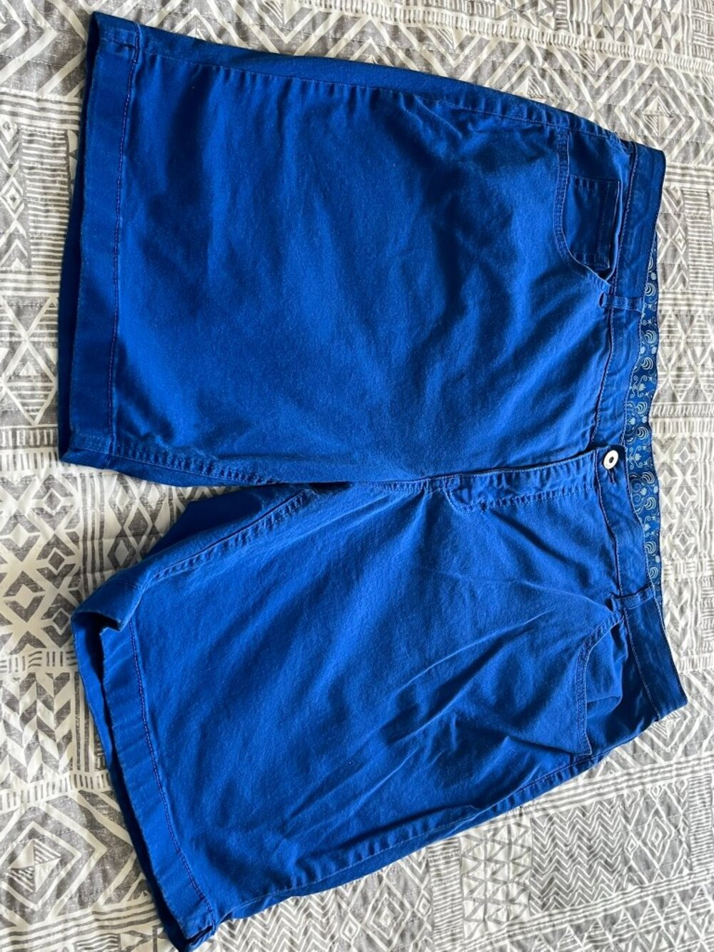 Faded Glory Women's Shorts - Royal Blue Cotton Blend 26W